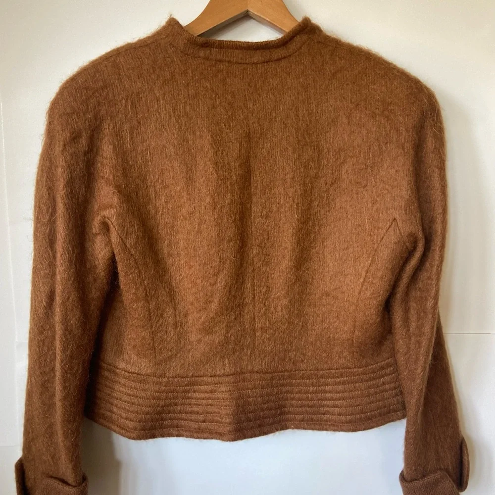 Vintage 1980s Christian Dior 3pc brown mohair suit